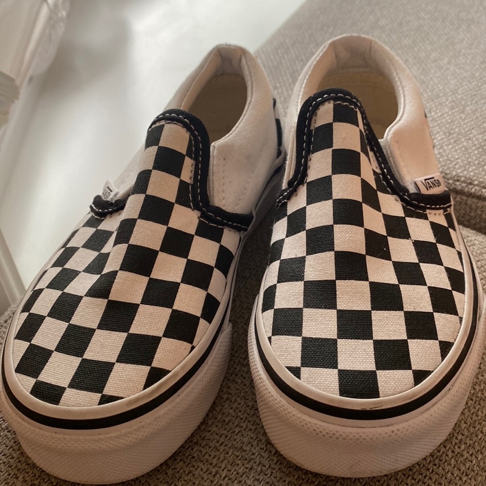 Vans kids sneakers black and white